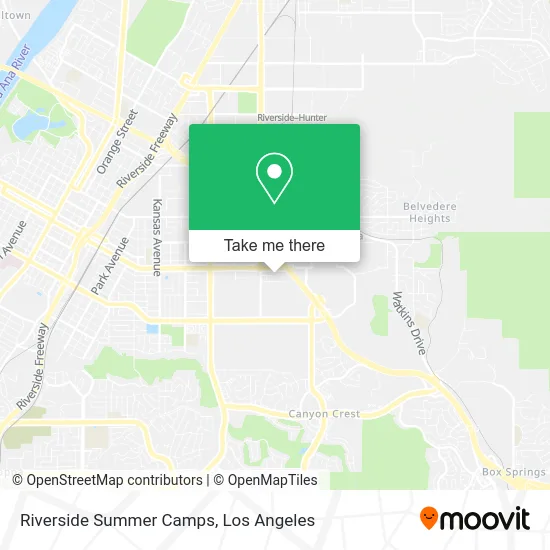 Riverside Summer Camps map
