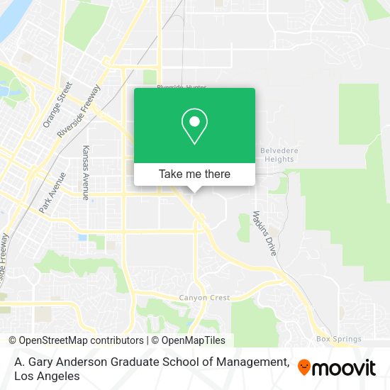 Mapa de A. Gary Anderson Graduate School of Management