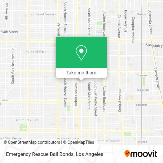 Emergency Rescue Bail Bonds map