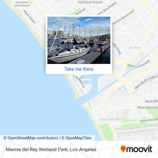 Marina del Rey Wetland Park map