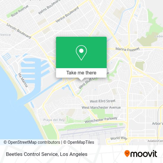 Beetles Control Service map