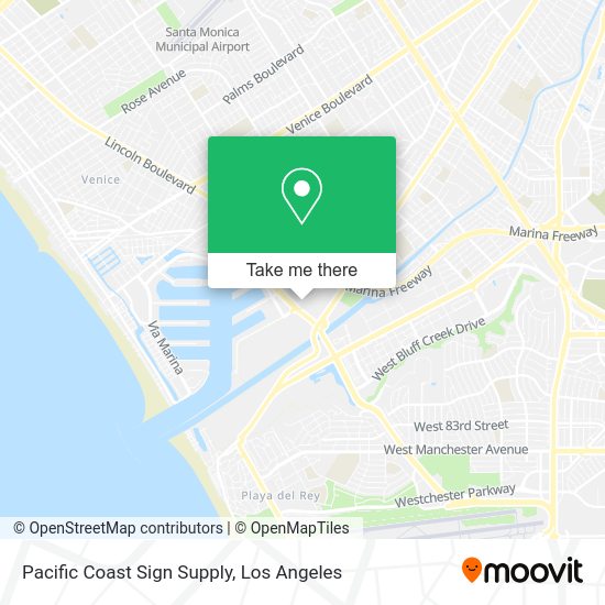 Pacific Coast Sign Supply map