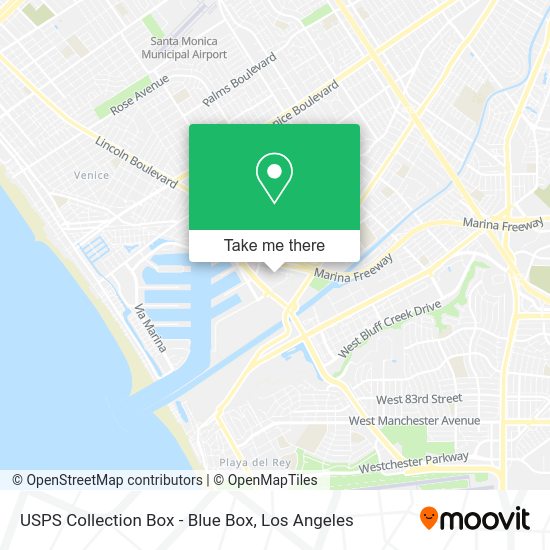 USPS Collection Box - Blue Box map