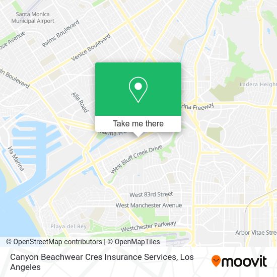 Canyon Beachwear Cres Insurance Services map