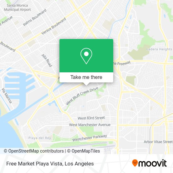 Free Market Playa Vista map