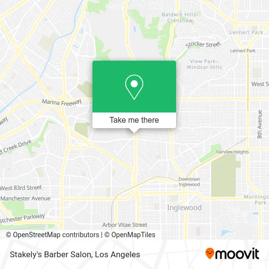 Stakely's Barber Salon map