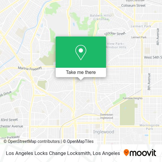 Mapa de Los Angeles Locks Change Locksmith