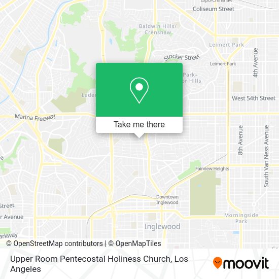 Mapa de Upper Room Pentecostal Holiness Church
