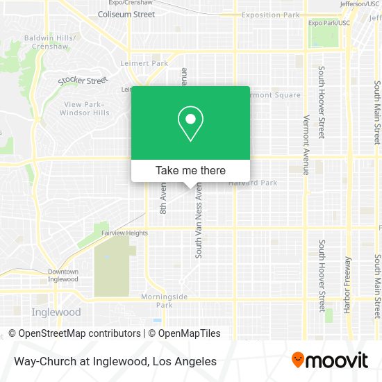 Mapa de Way-Church at Inglewood