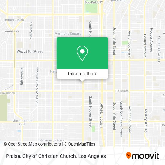 Praise, City of Christian Church map