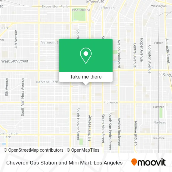 Mapa de Cheveron Gas Station and Mini Mart