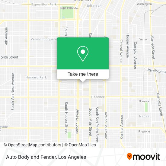 Auto Body and Fender map