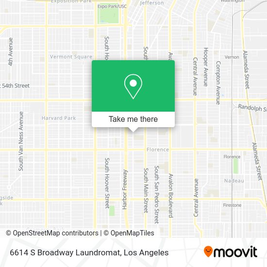6614 S Broadway Laundromat map