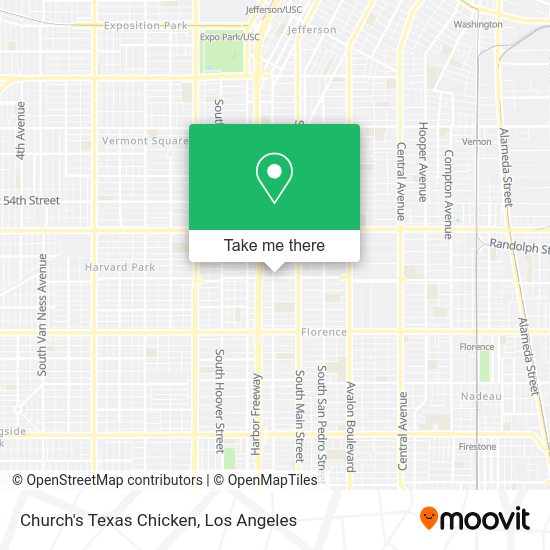 Church's Texas Chicken map