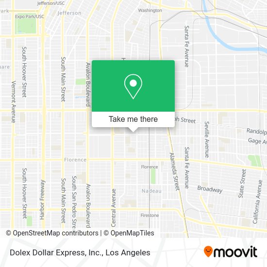 Mapa de Dolex Dollar Express, Inc.