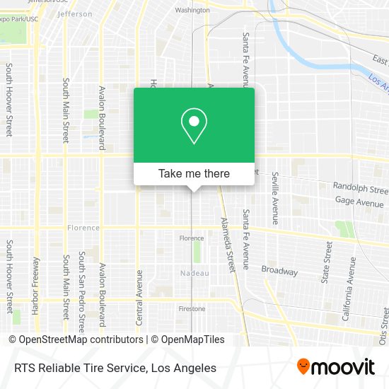 RTS Reliable Tire Service map