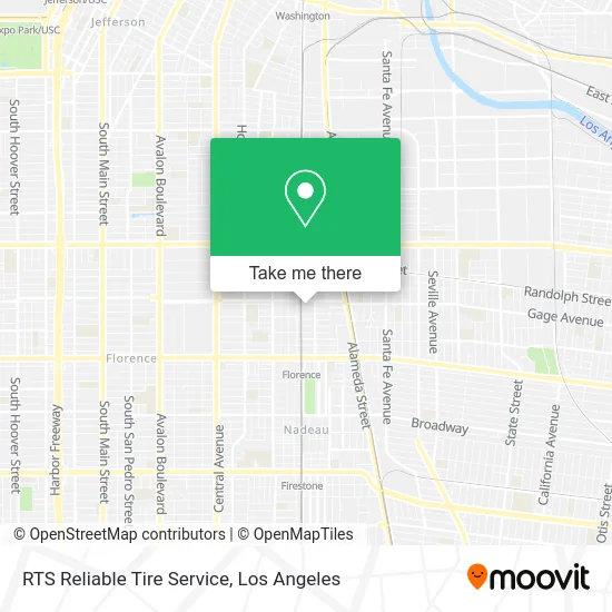 RTS Reliable Tire Service map
