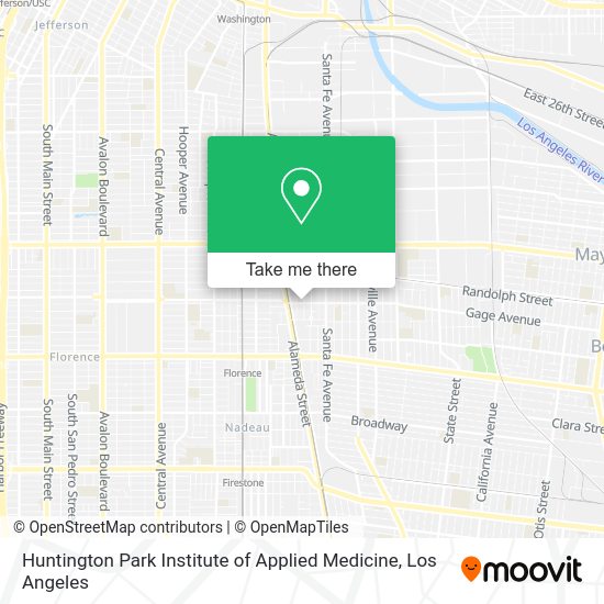 Huntington Park Institute of Applied Medicine map