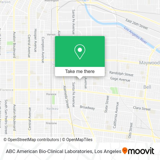 Mapa de ABC American Bio-Clinical Laboratories