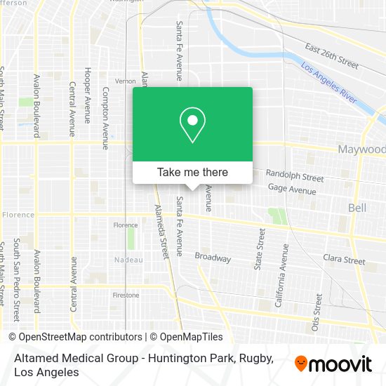 Mapa de Altamed Medical Group - Huntington Park, Rugby