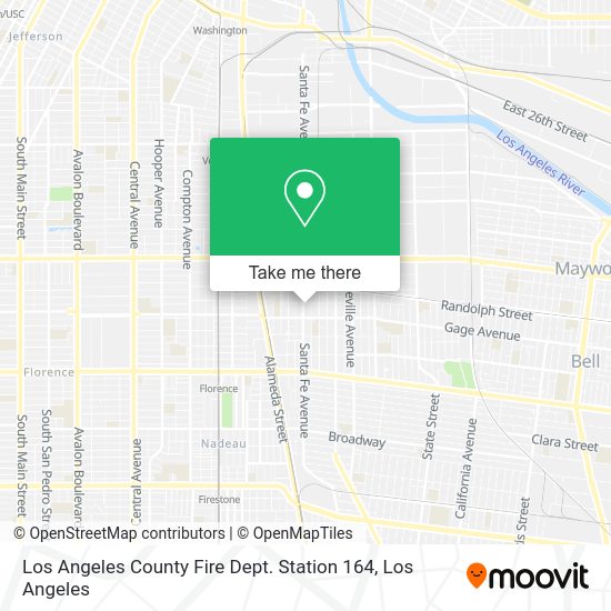 Mapa de Los Angeles County Fire Dept. Station 164