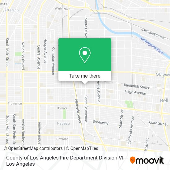 County of Los Angeles Fire Department Division VI map