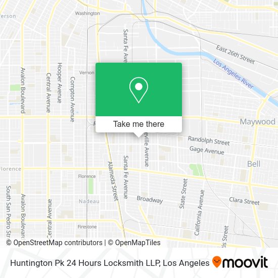 Huntington Pk 24 Hours Locksmith LLP map