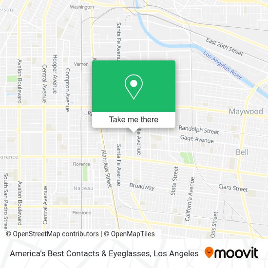 America's Best Contacts & Eyeglasses map