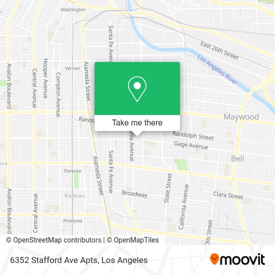 6352 Stafford Ave Apts map