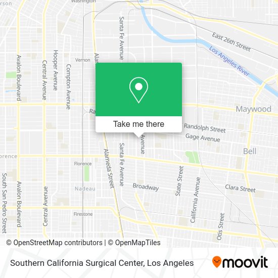Mapa de Southern California Surgical Center