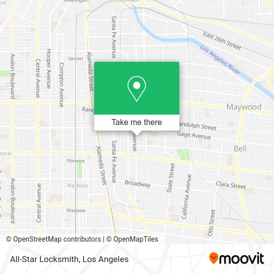 All-Star Locksmith map