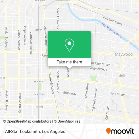 All-Star Locksmith map