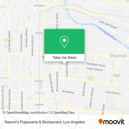 Mapa de Naomi's Pupuseria & Restaurant