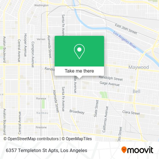 6357 Templeton St Apts map