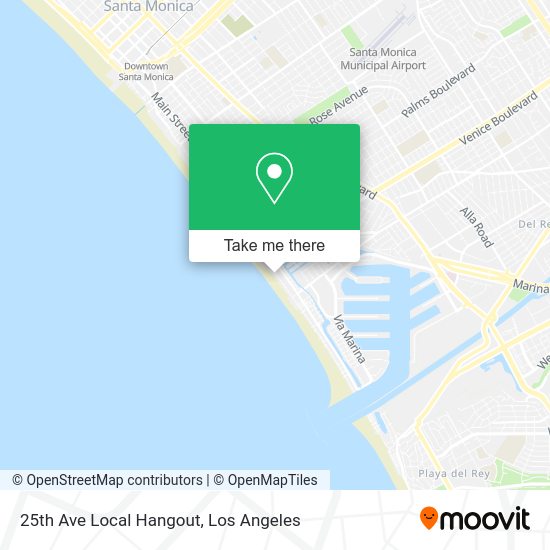 25th Ave Local Hangout map