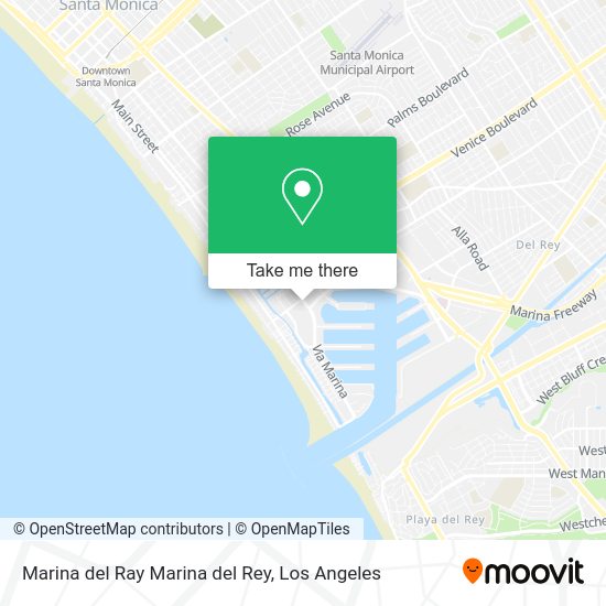 Marina del Ray Marina del Rey map