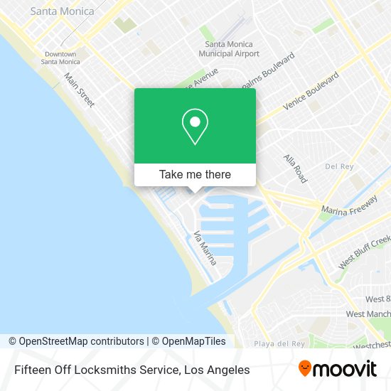Fifteen Off Locksmiths Service map
