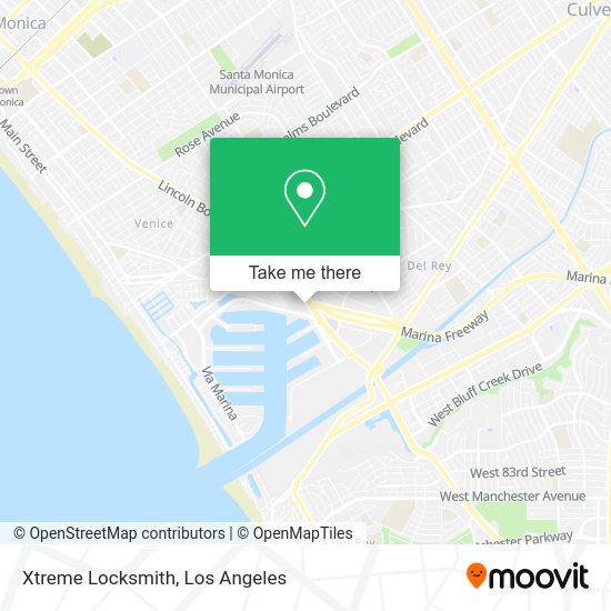Mapa de Xtreme Locksmith