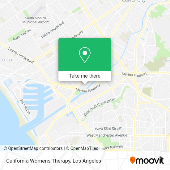 California Womens Therapy map