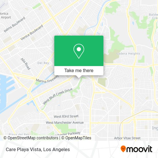 Mapa de Care Playa Vista