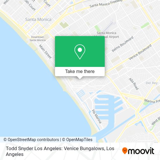 Todd Snyder Los Angeles: Venice Bungalows map