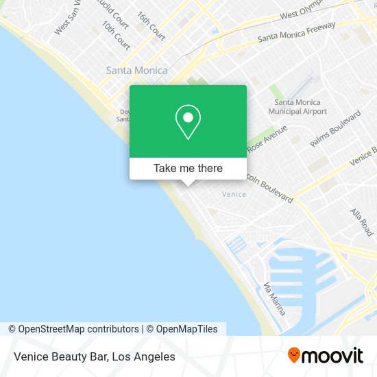 Venice Beauty Bar map