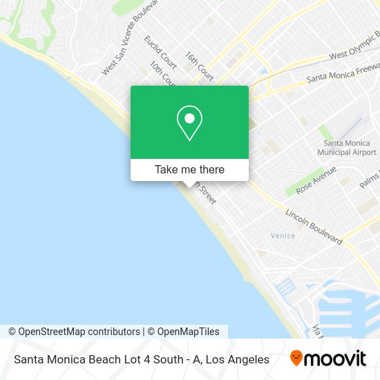 Santa Monica Beach Lot 4 South - A map