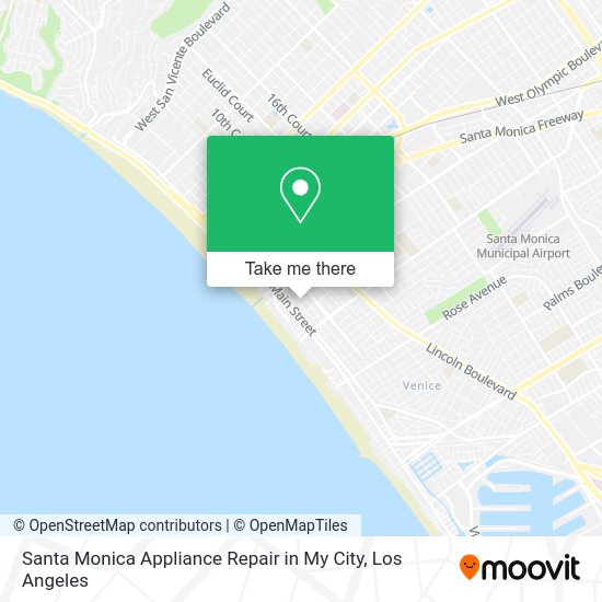 Mapa de Santa Monica Appliance Repair in My City
