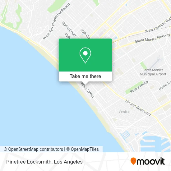 Pinetree Locksmith map