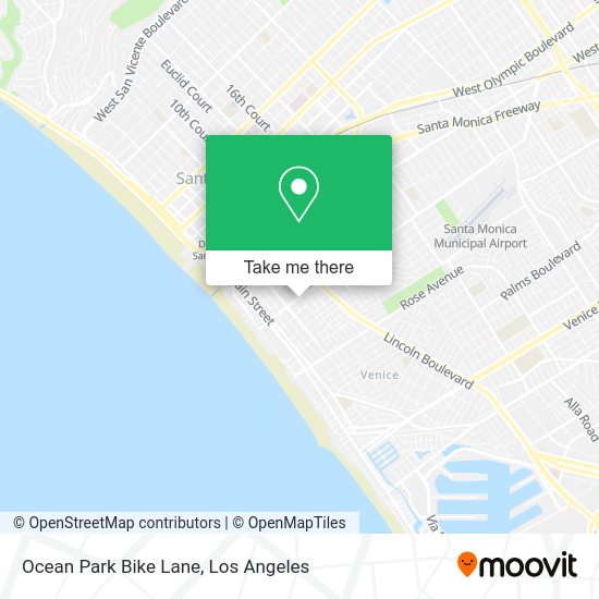 Ocean Park Bike Lane map