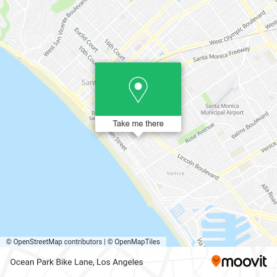 Ocean Park Bike Lane map