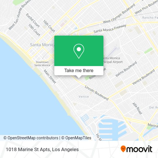 1018 Marine St Apts map