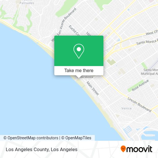 Los Angeles County map