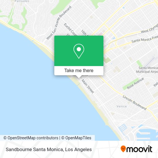 Mapa de Sandbourne Santa Monica